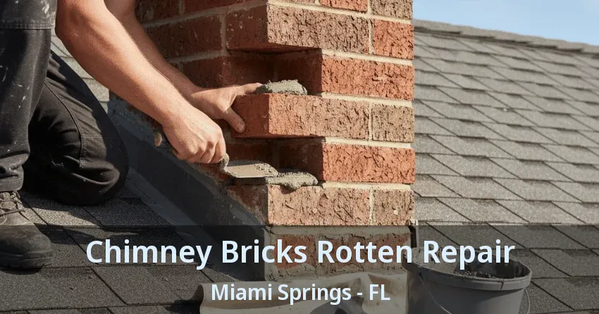 Chimney Bricks Rotten Repair Miami Springs - FL