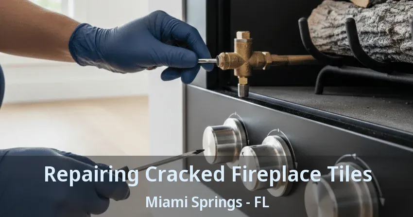 Repairing Cracked Fireplace Tiles Miami Springs - FL